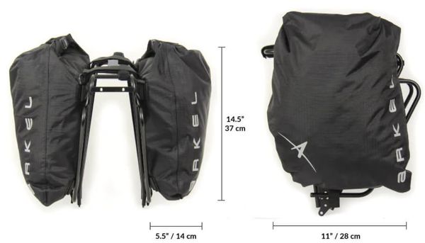 DRY-LITES Hinterradtaschen (Duo)  black  28 L