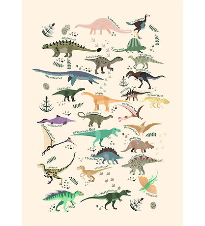 Citatplakat Poster - Kinderplakat - Dinosaurier II - A3