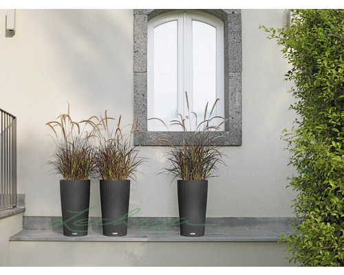 Plantenpot Lechuza Cilindro Cottage Ø23cm, graniet
