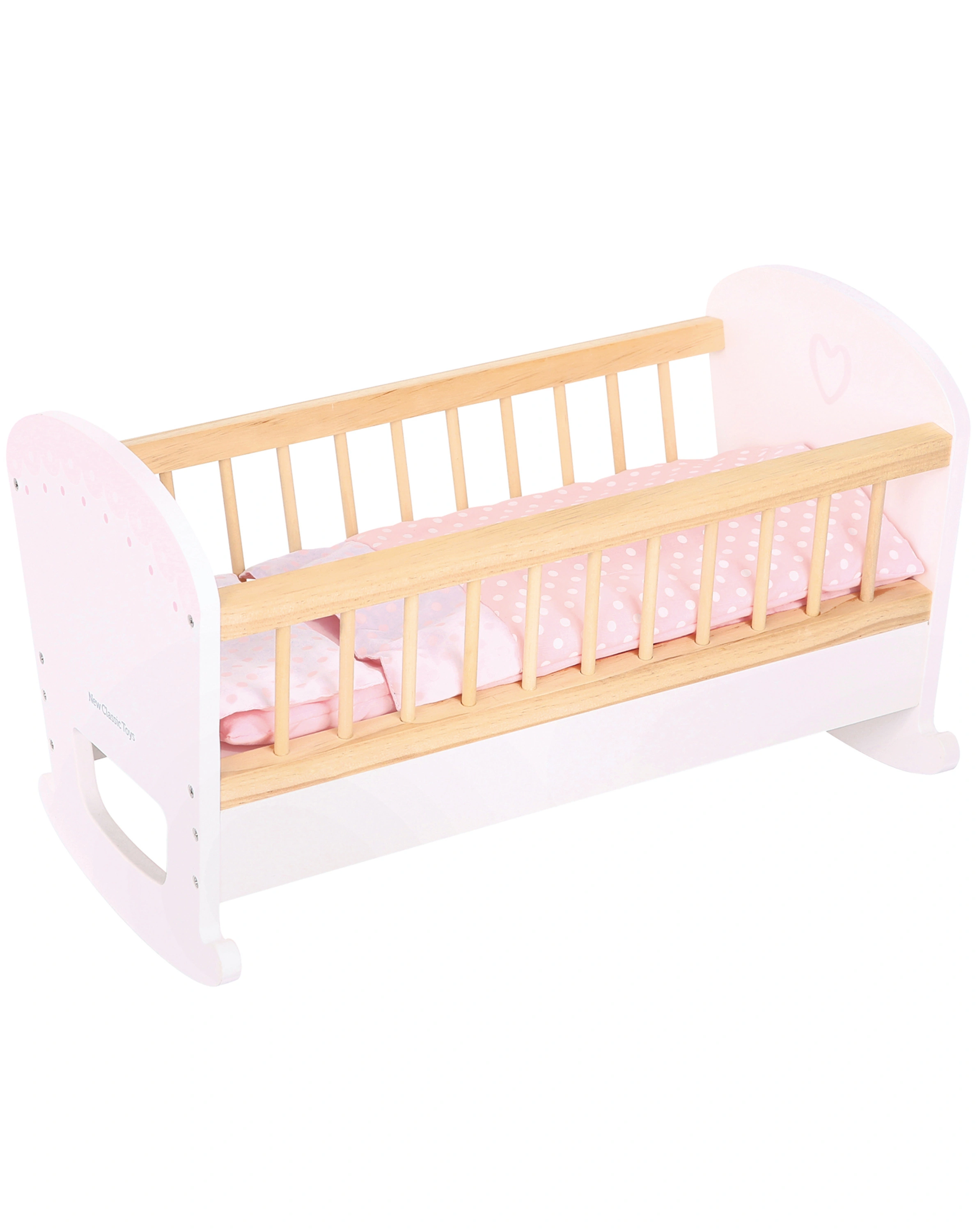 Holz-Puppenbett PLAYFUL in rosa