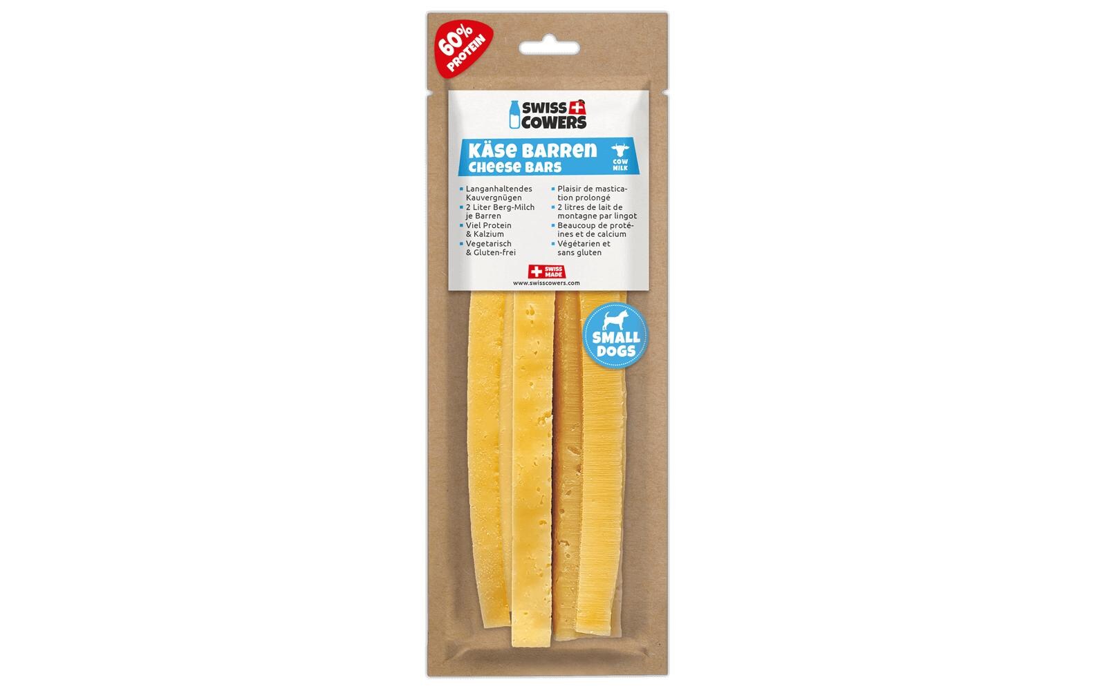 Kaustange Käse Barren, 4 x 20 gFür starke Zähne und Knochen