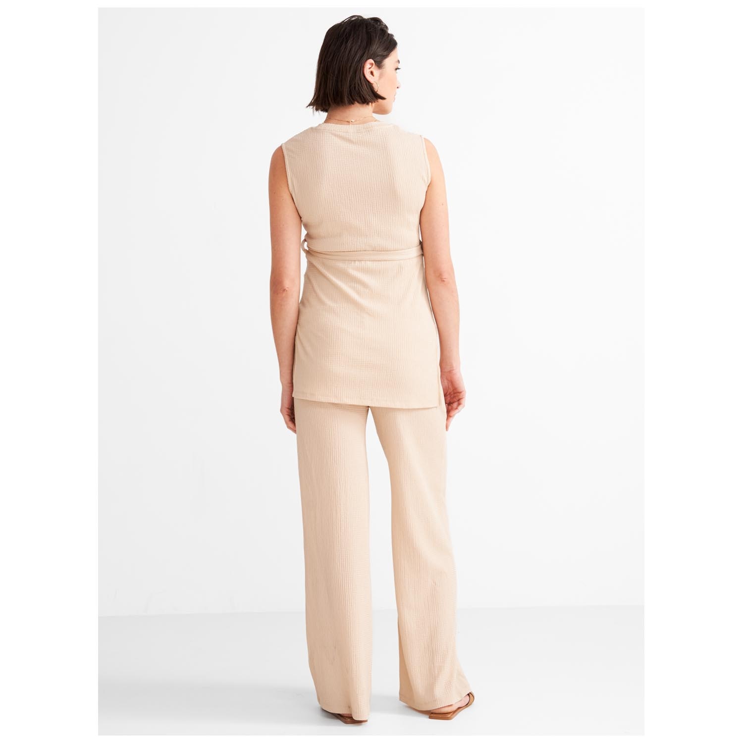 Prénatal zwangerschapsbroek lang effen beige