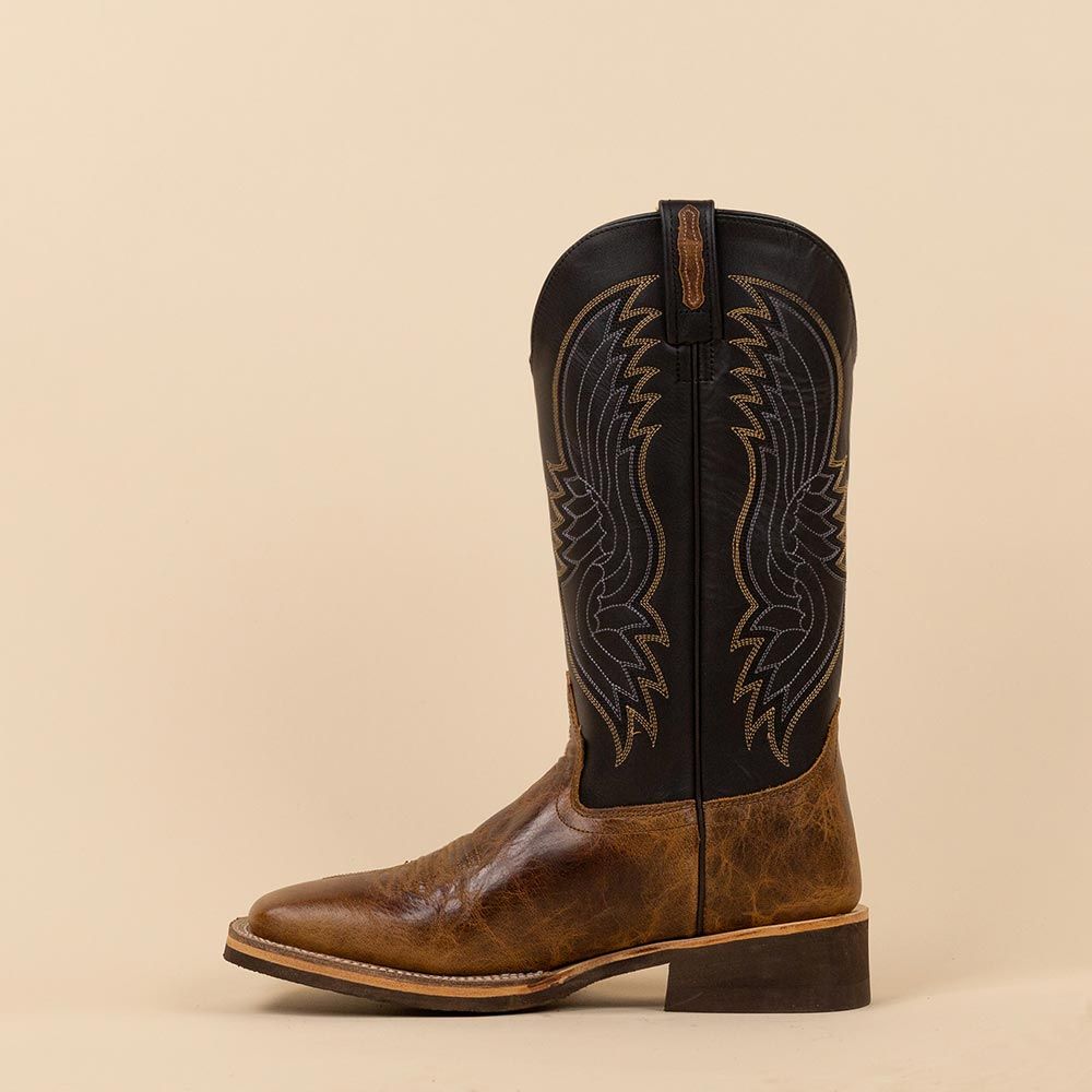 Old West BSM1911 cowboylaarzen bruin - zwart