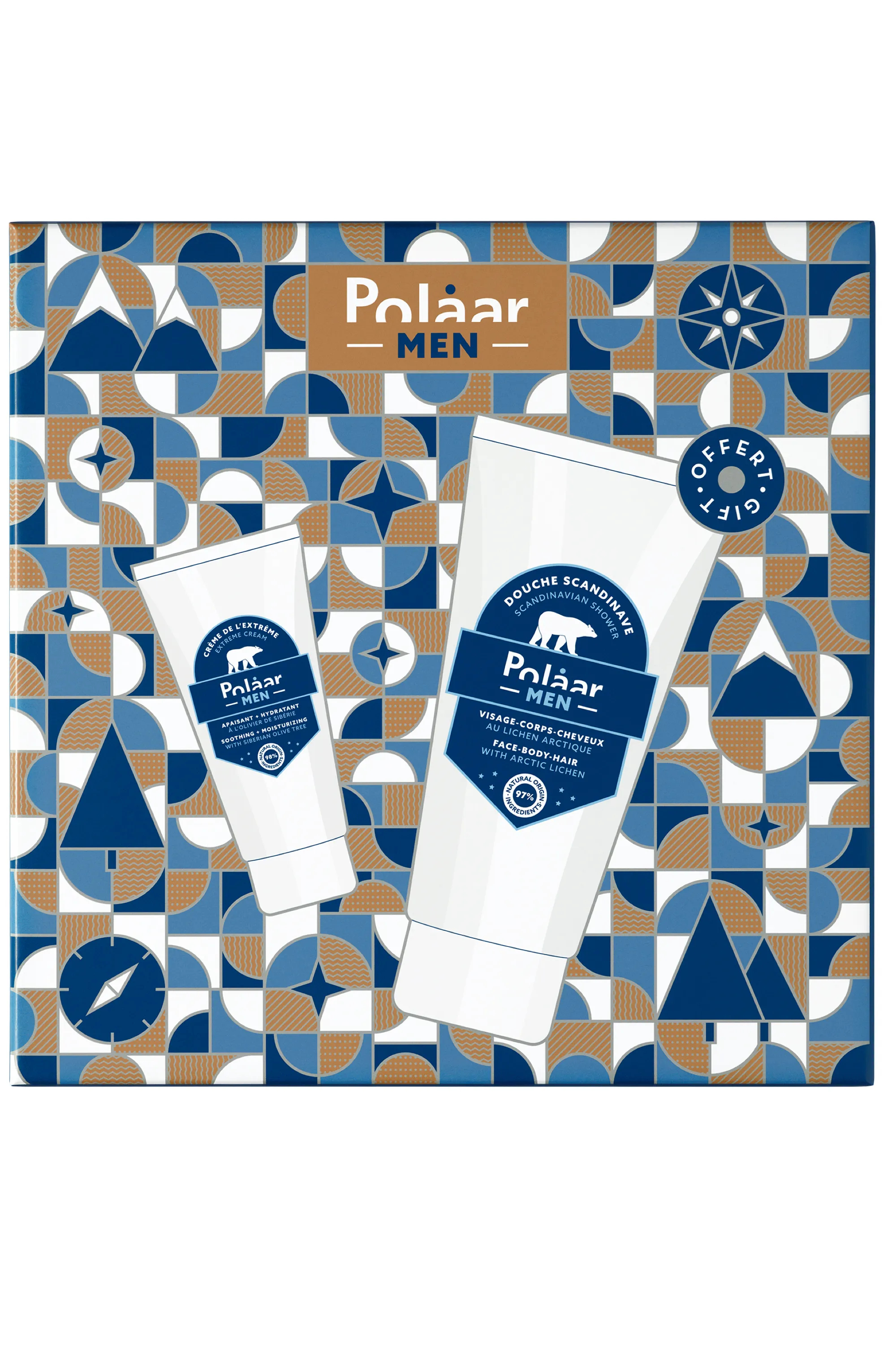 Polaar Coffret crème Polaar Men + gel douche OFFERT