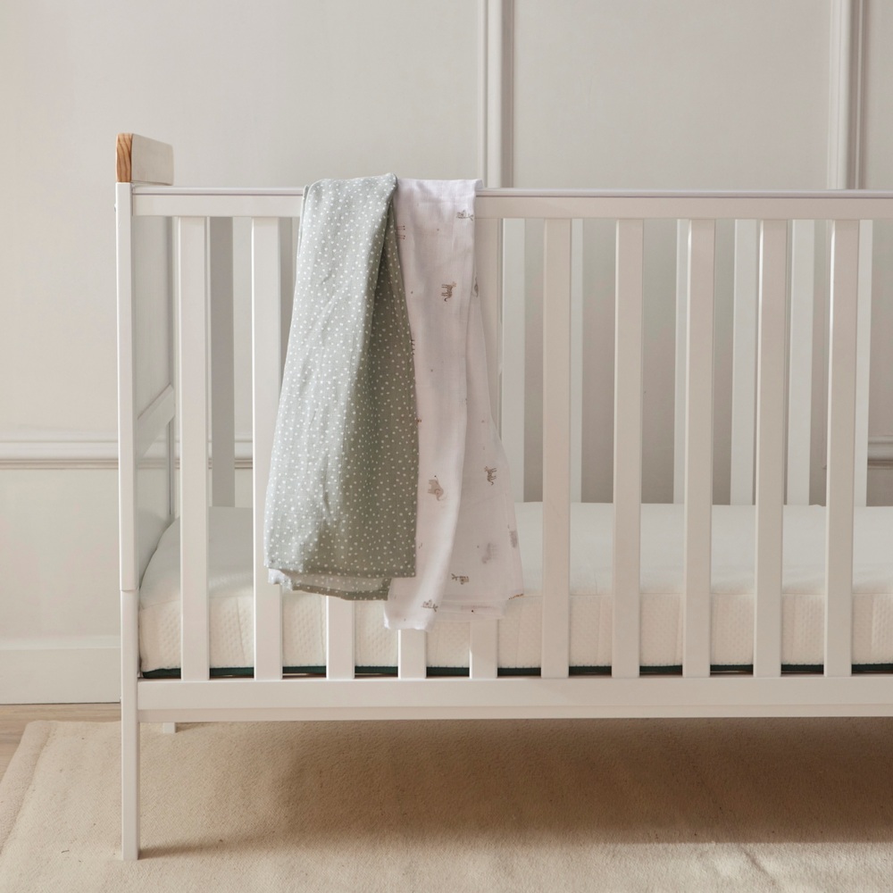 Baby Elegance Musselin-Pucktücher, 4er-Pack, Safari, 80 x 80 cm