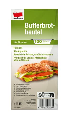 Quickpack Butterbrotbeutel Pergament