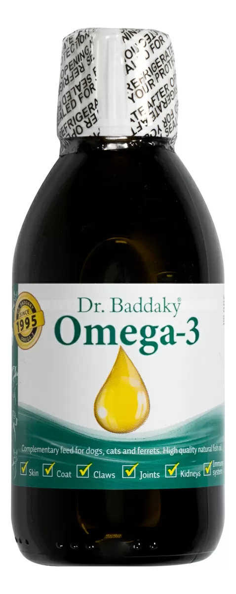 Nextmune Dr. Baddaky Omega-3 til hund, kat og hest - 200 ml