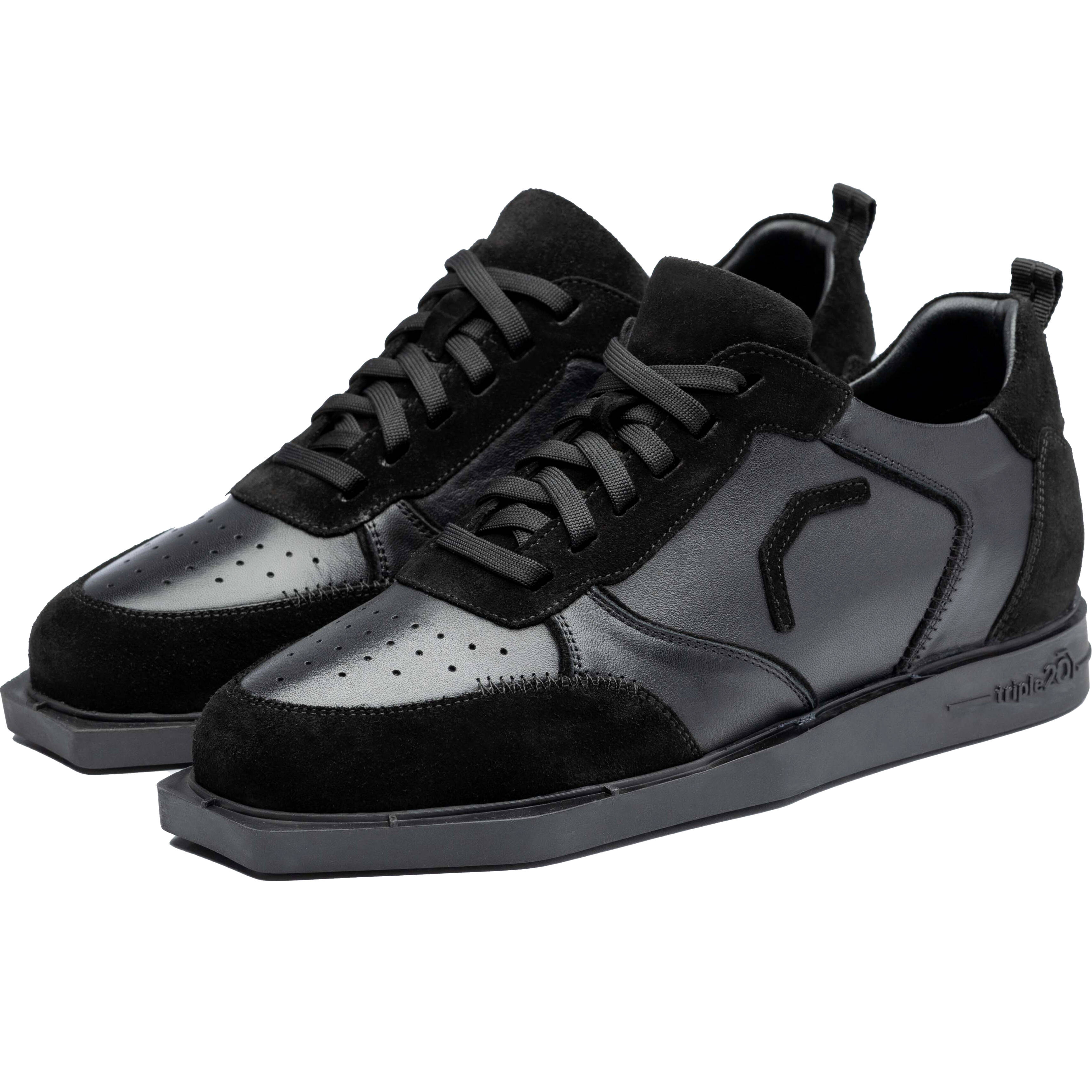 Triple20 Dartsshoes - Leder Schwarz/Schwarz