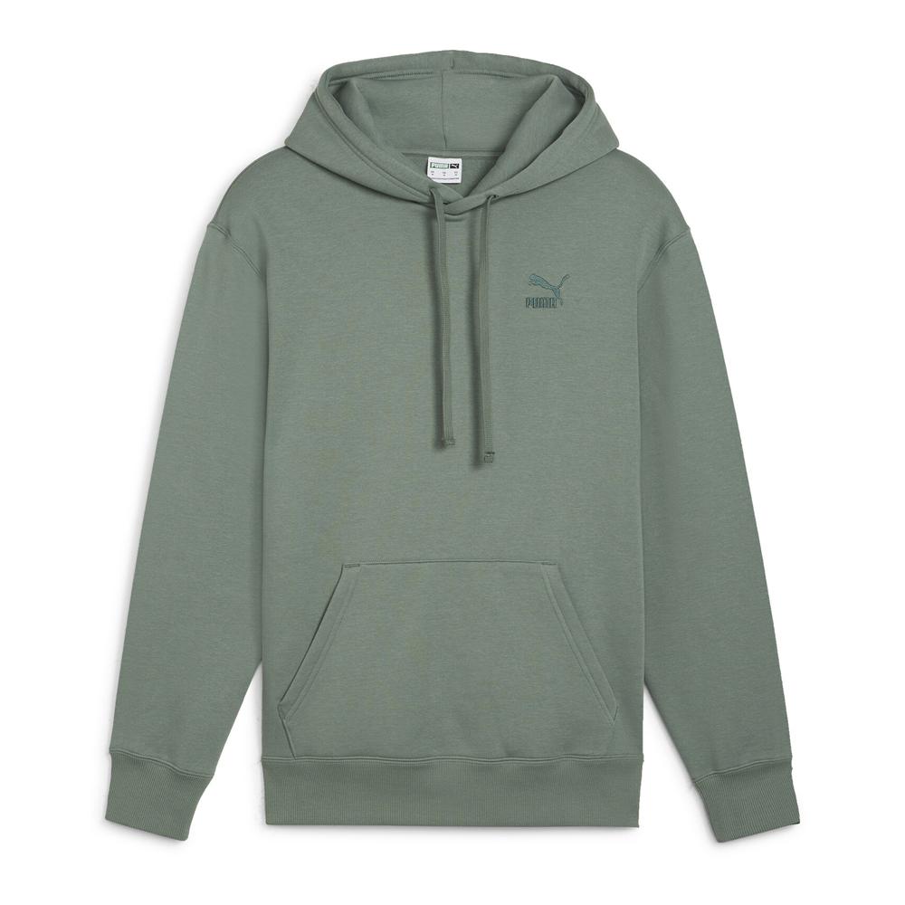 Puma Sweat à Capuche Vert Clair Homme Puma Clsscs