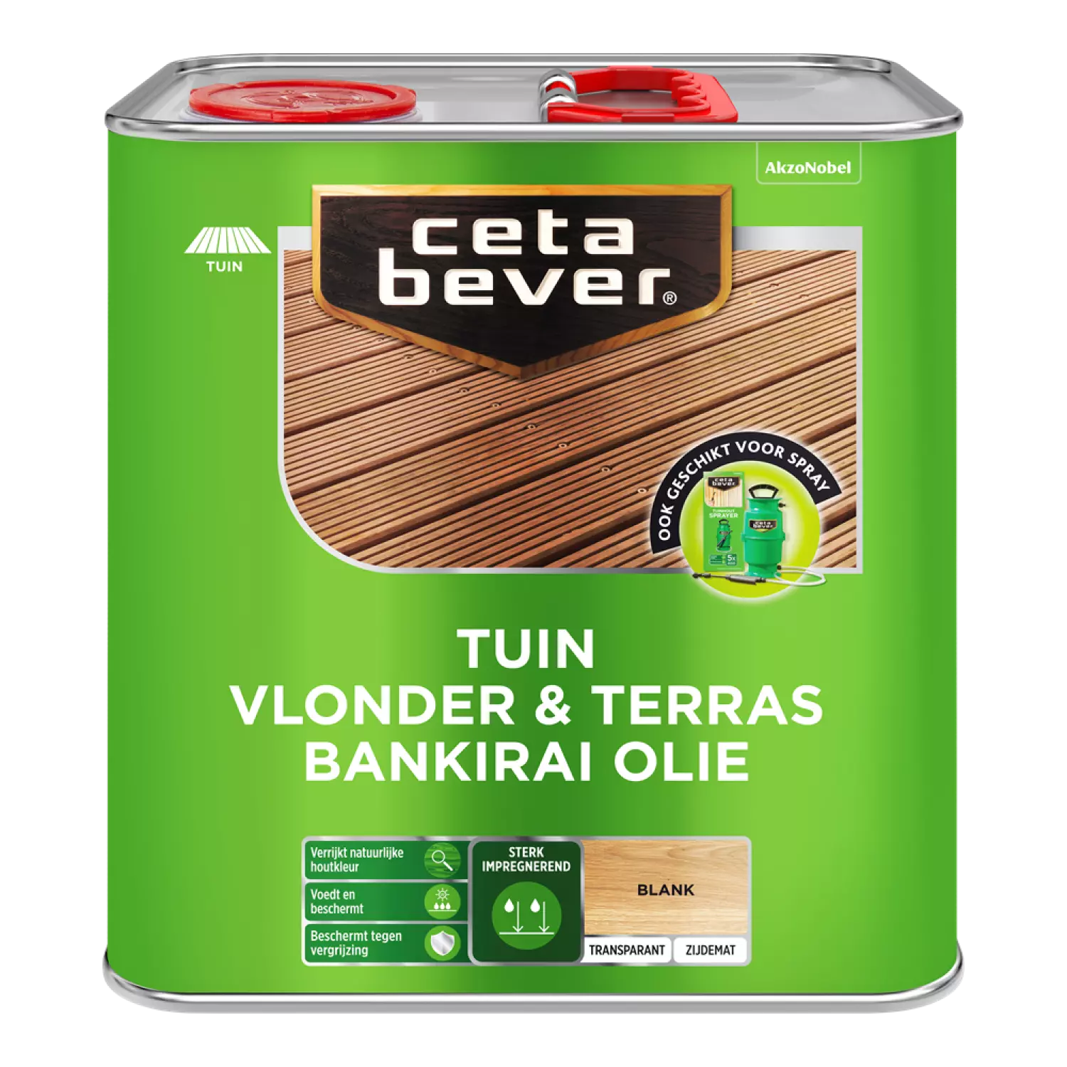 Cetabever Vlonder & Terras Bankirai Olie - Blank - 2,5L