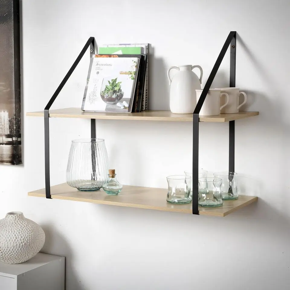 CALICOSY - Wandrek - Licht hout - 60x80x30 cm