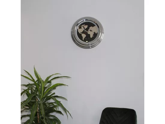 Horloge Neon Mappemonde 38 cm