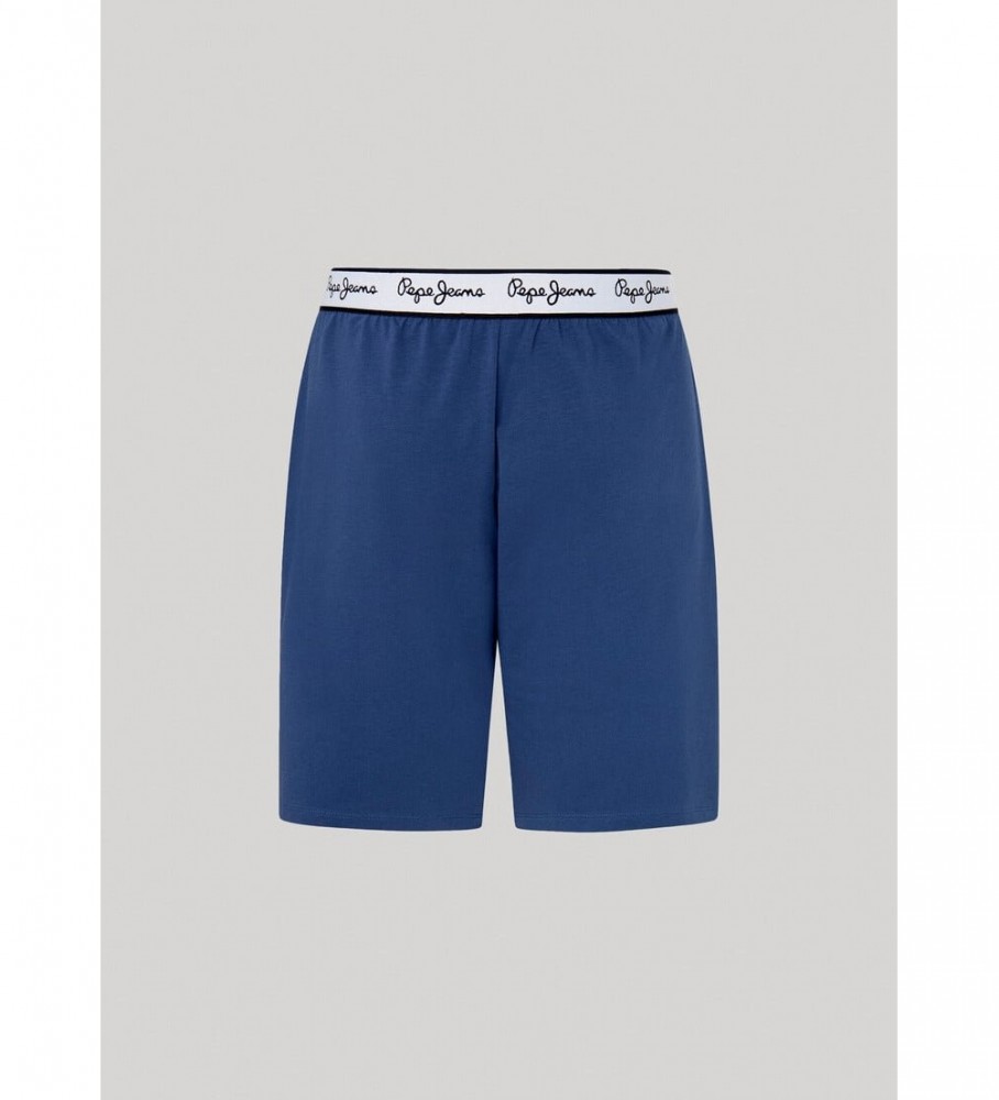 Shorts de pijama lisos azul-marinho da Pepe Jeans