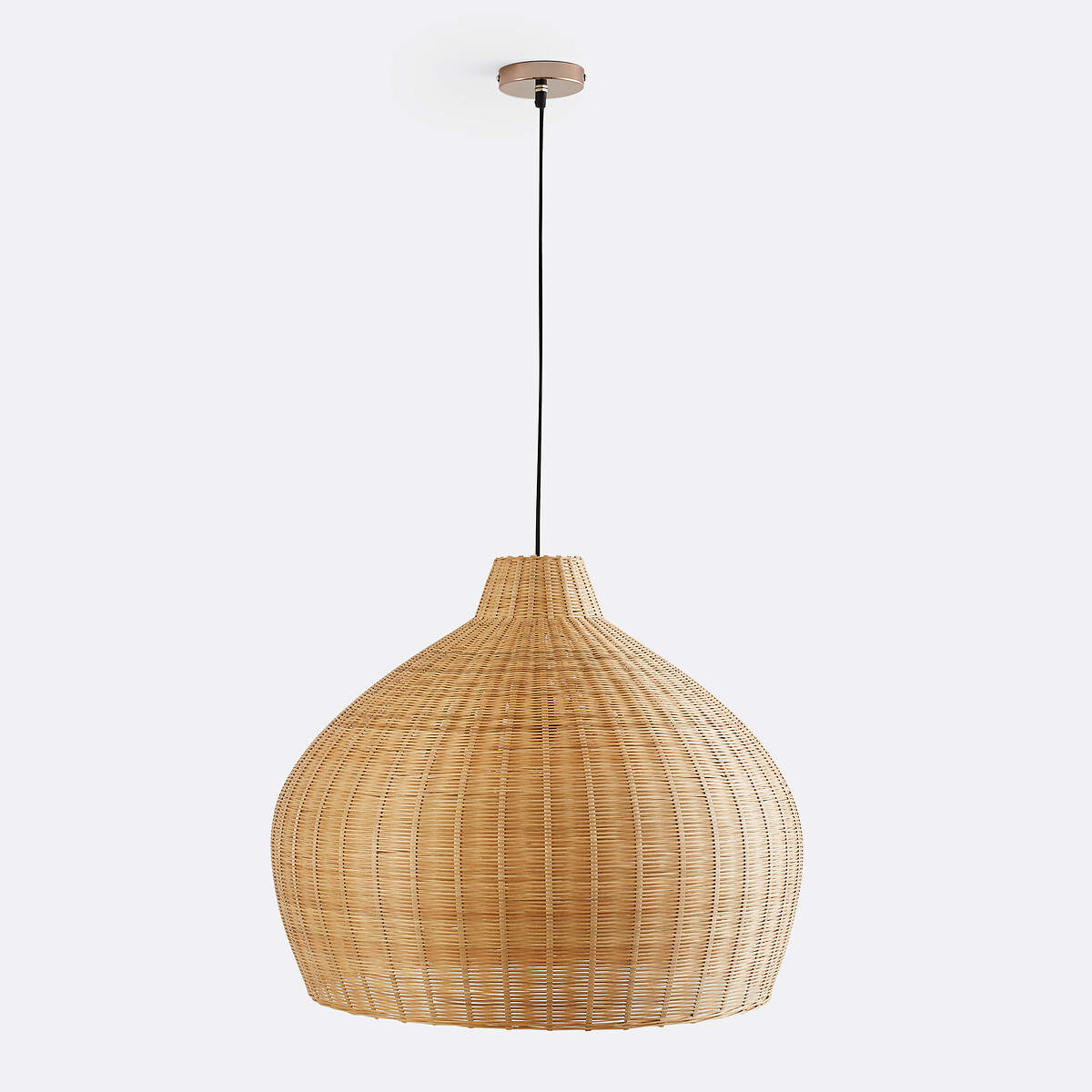 LA REDOUTE INTERIEURS<br>Candeeiro suspenso em bambu trançado, Ø60 cm, Vani