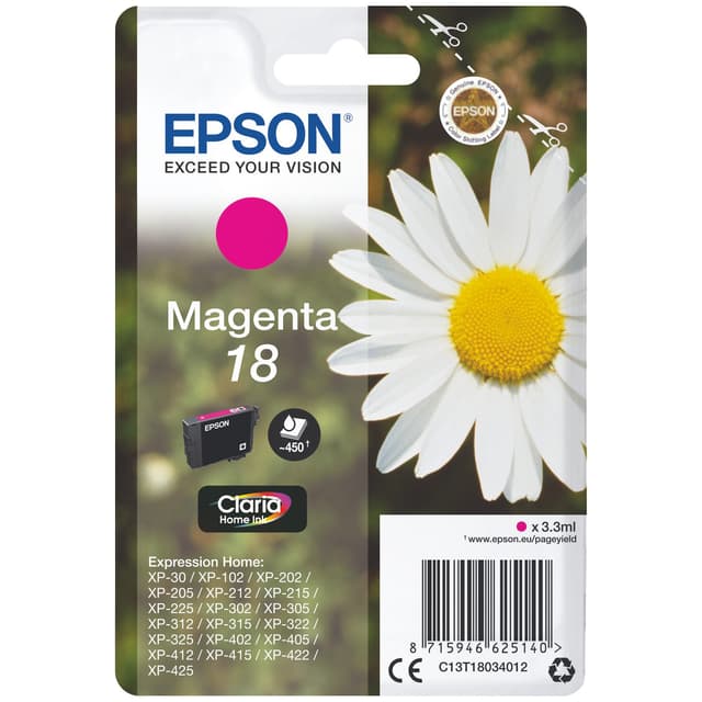 Epson blækpatron Claria Home 18 Magenta
