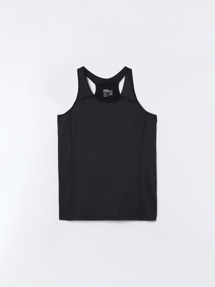 Conjunto com 2 regatas esportivas - Pretas