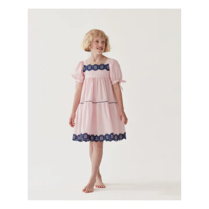 The Middle Daughter Robe Popeline de Coton | Rose poudré