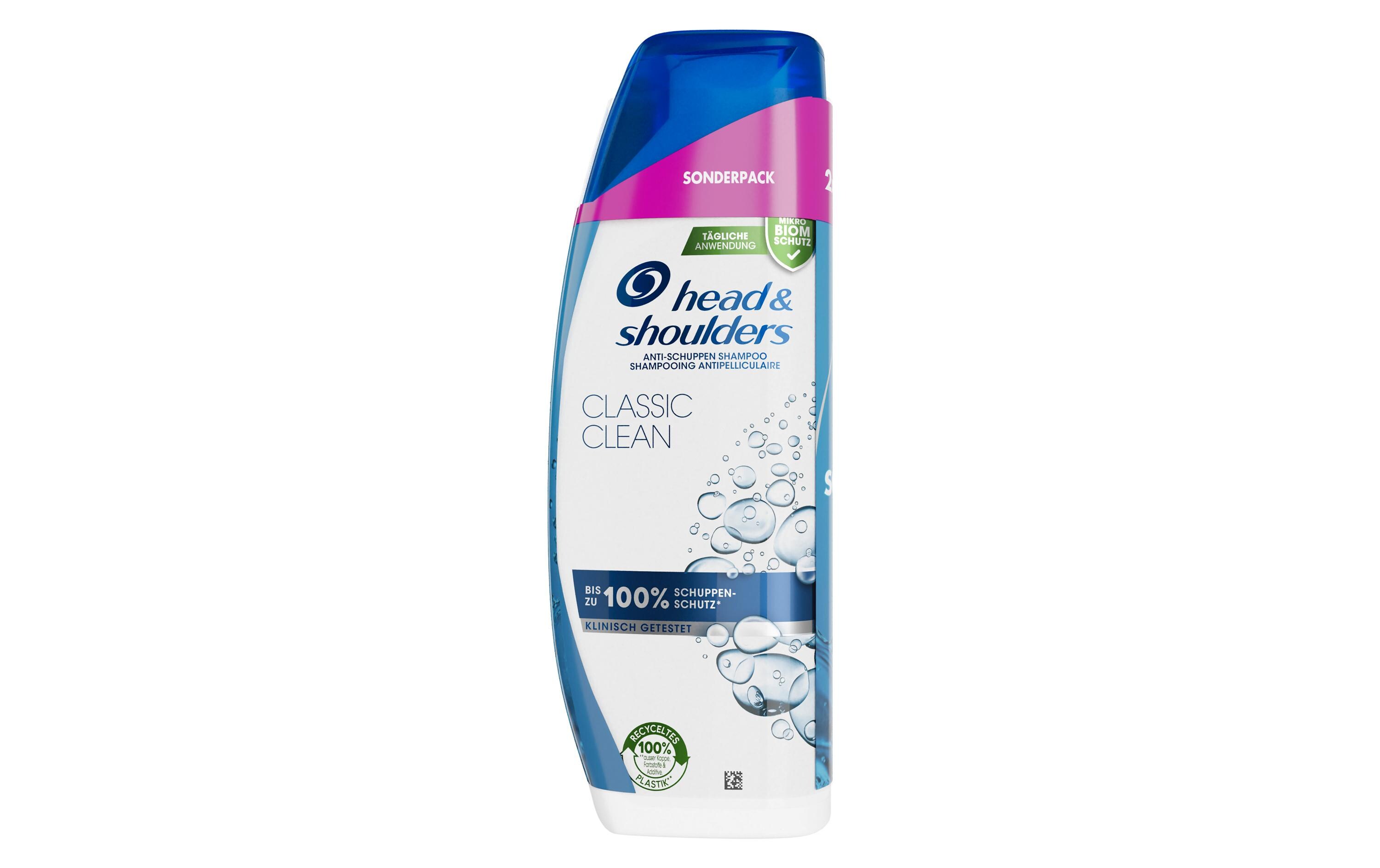 Shampoo Anti-Schuppen classic clean 2 x 300 mlHaarshampoo mit frischem Duft