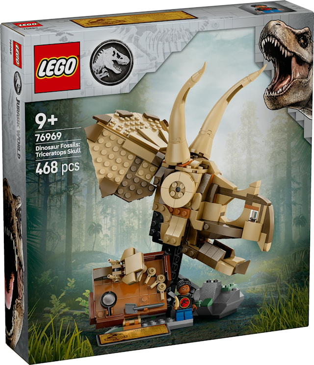 Dinosaurfossiler: triceratops-hodeskalle LEGO® Jurassic World (76969)