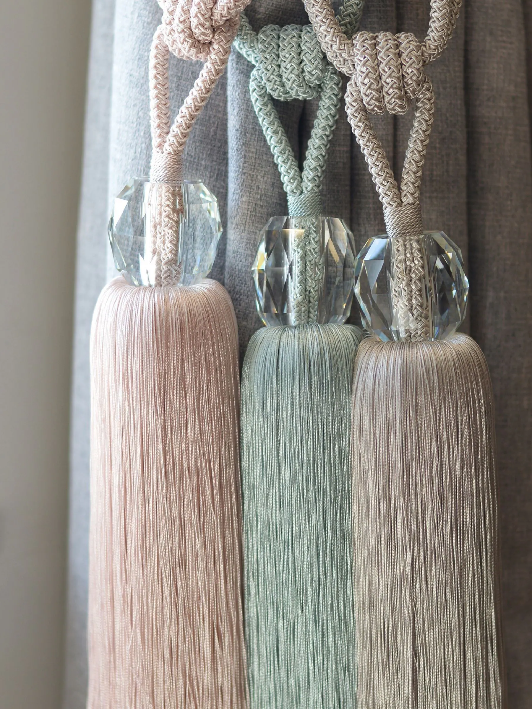 Laura Ashley Loren glazen embrasse met kwastjes