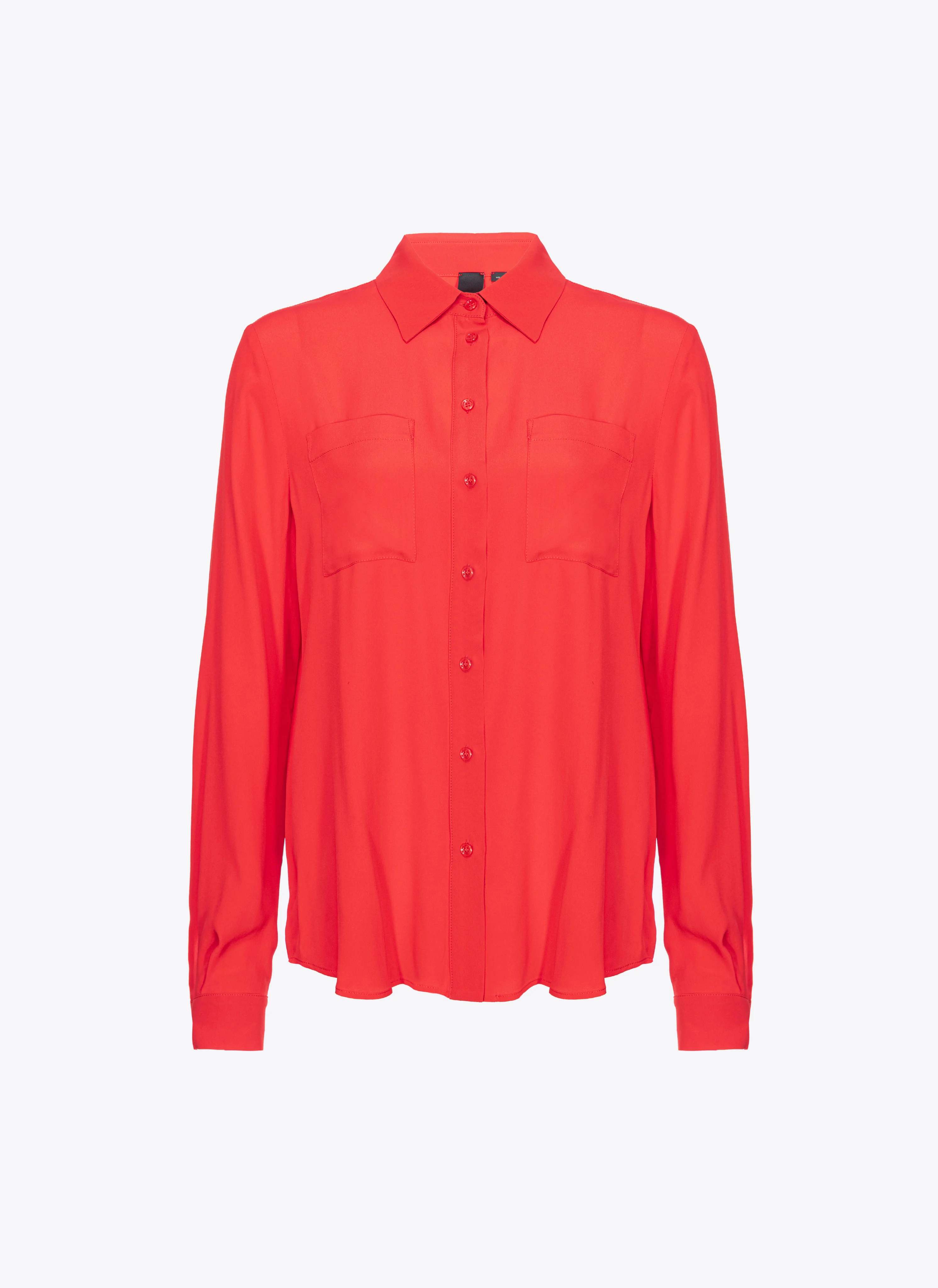 Chemise à poches poitrine | Rouge