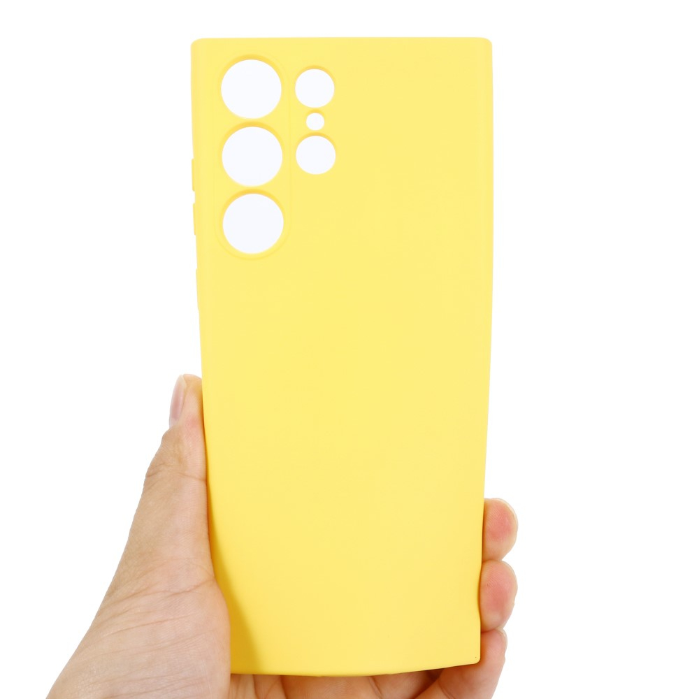 Samsung Galaxy S23 Ultra 5G Silikon Case Hülle - Gelb