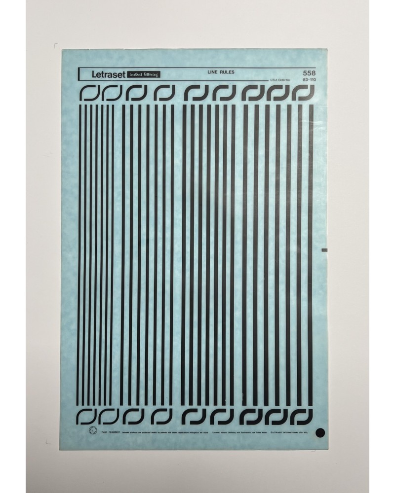 letraset-558- LINE RULES