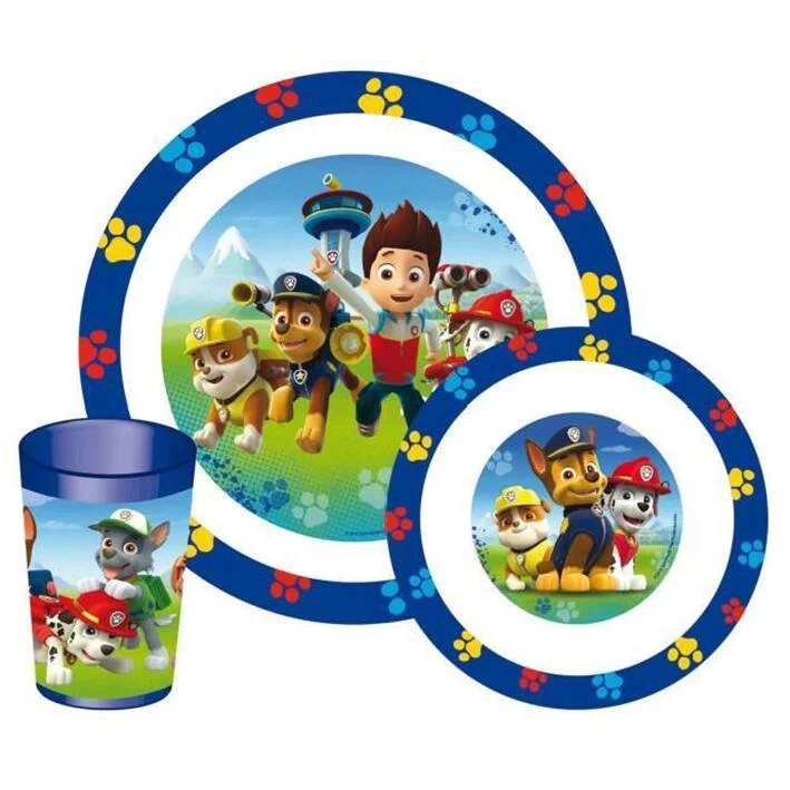 PAT'PATROUILLE - ENSEMBLE LUNCH 3 PIECES INCLUANT 1 VERRE 220