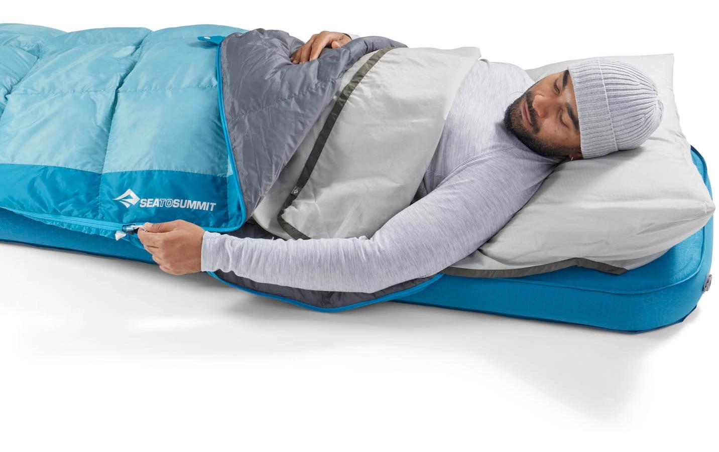 Traveller 7C/45F R Polyester, Hellblau<br>Mumienschlafsack