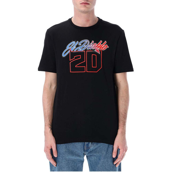 Fabio Quartararo - T-shirt El Diablo 20 Noir / Bleu / Rouge
