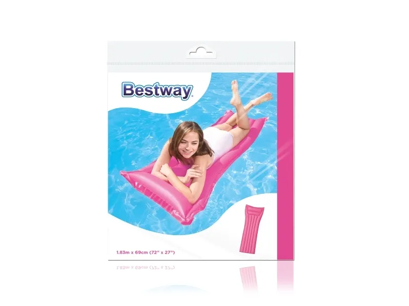 Bestway 44007, Blå, Grøn, Lyserød, Gul, Flydende madras, Vinyl, 690 mm, 1830 mm, 598 g