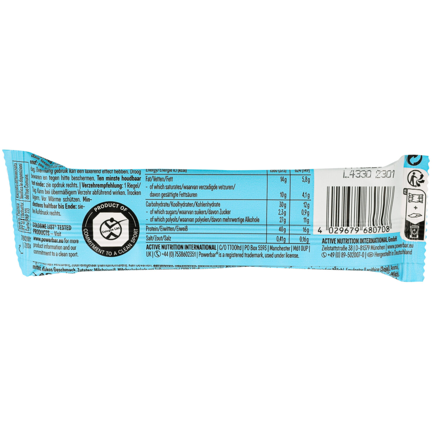 PowerBar 40% Protein Choco Coco