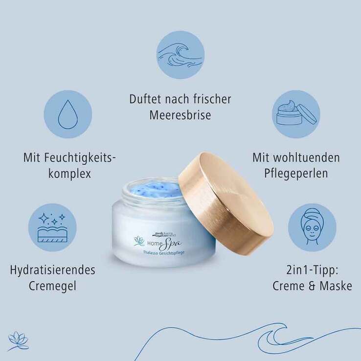 Home Spa Thalasso Gesichtspflege Gel, 50 ml
