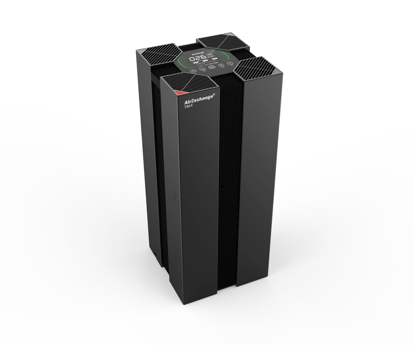 AirExchange 750-T Luchtreiniger voor grote ruimtes (HEPA 14-filter, tot 120 m², 95 W) Zwart