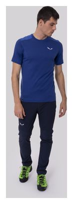 T-Shirt Salewa Agner Mérinos Bleu