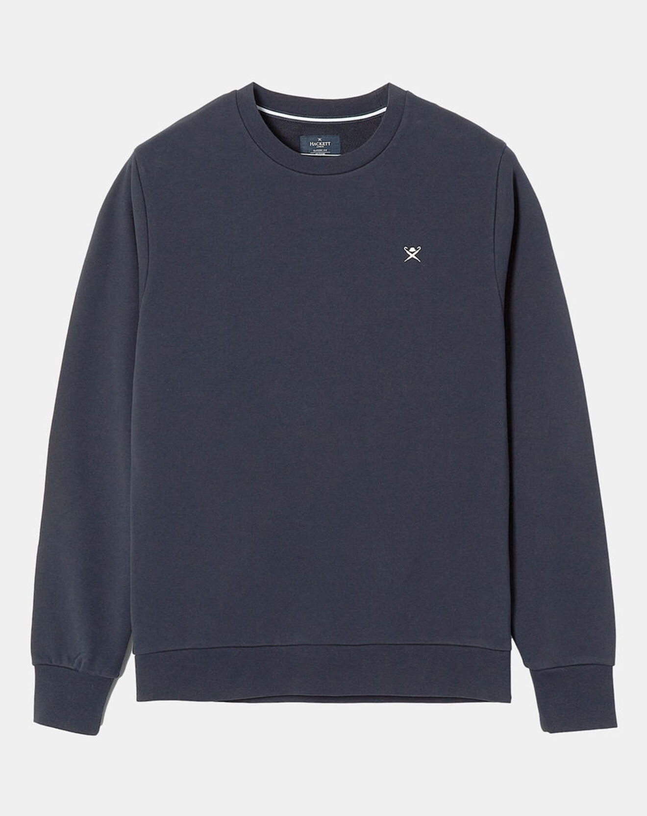 Hackett London Sweat col rond bleu foncé