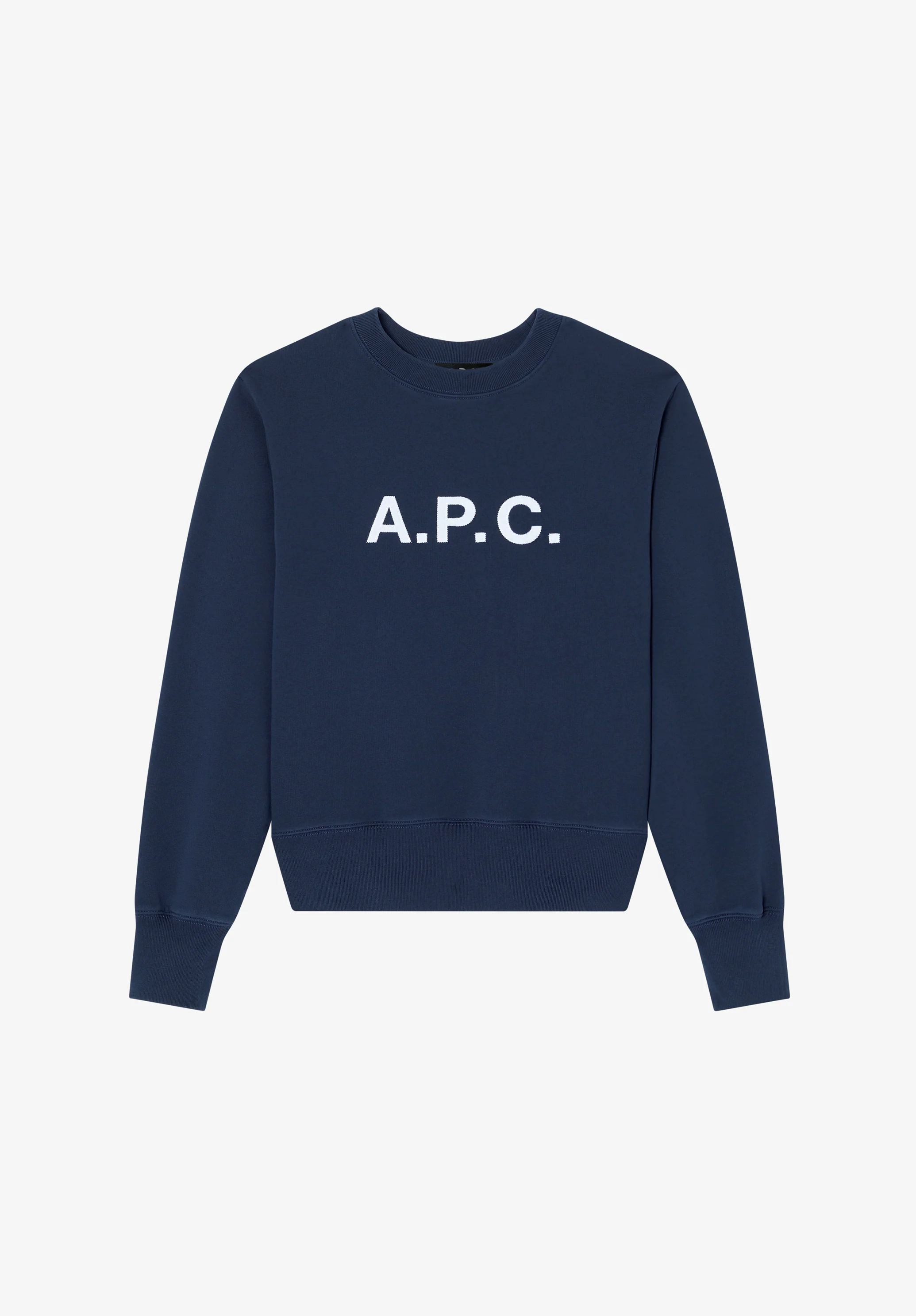 Sweat bleu marine à logo A.P.C. effet vintage - Marine