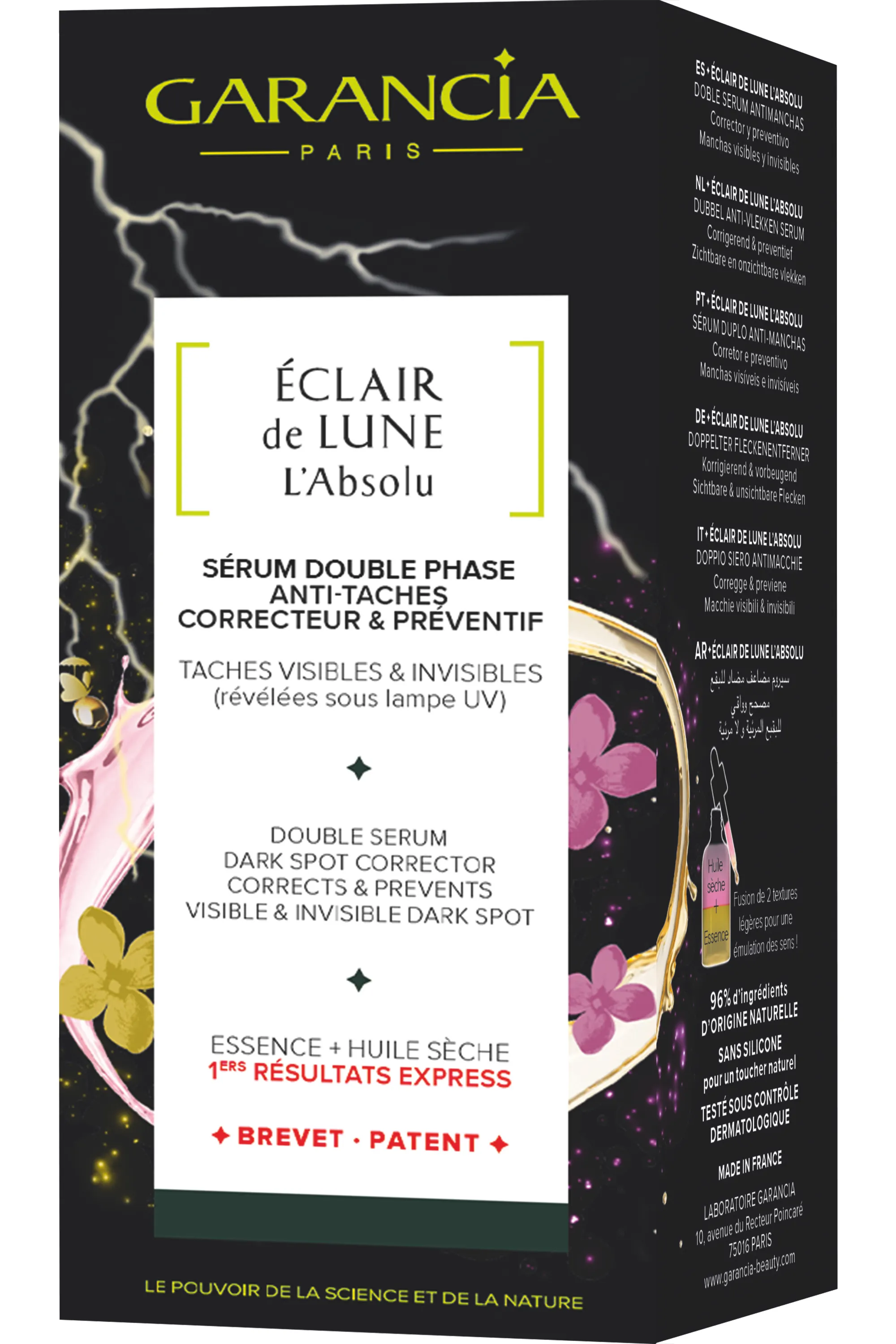 Garancia Sérum double phase anti-taches Eclair de Lune L’Absolu-30 ml