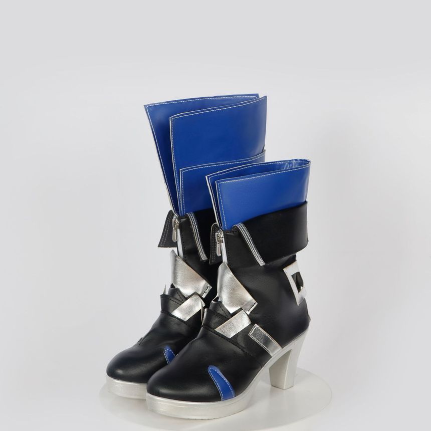 Custaplayu - Honkai Star Rail Seele Cosplay Kostuum / Pruik / Applique Platform Chunky Heel Boots / Set