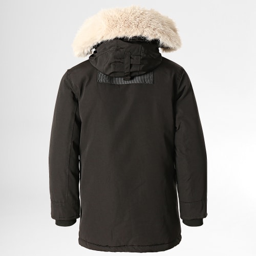 Parka Capuche Fourrure Enfant FD902 Noir