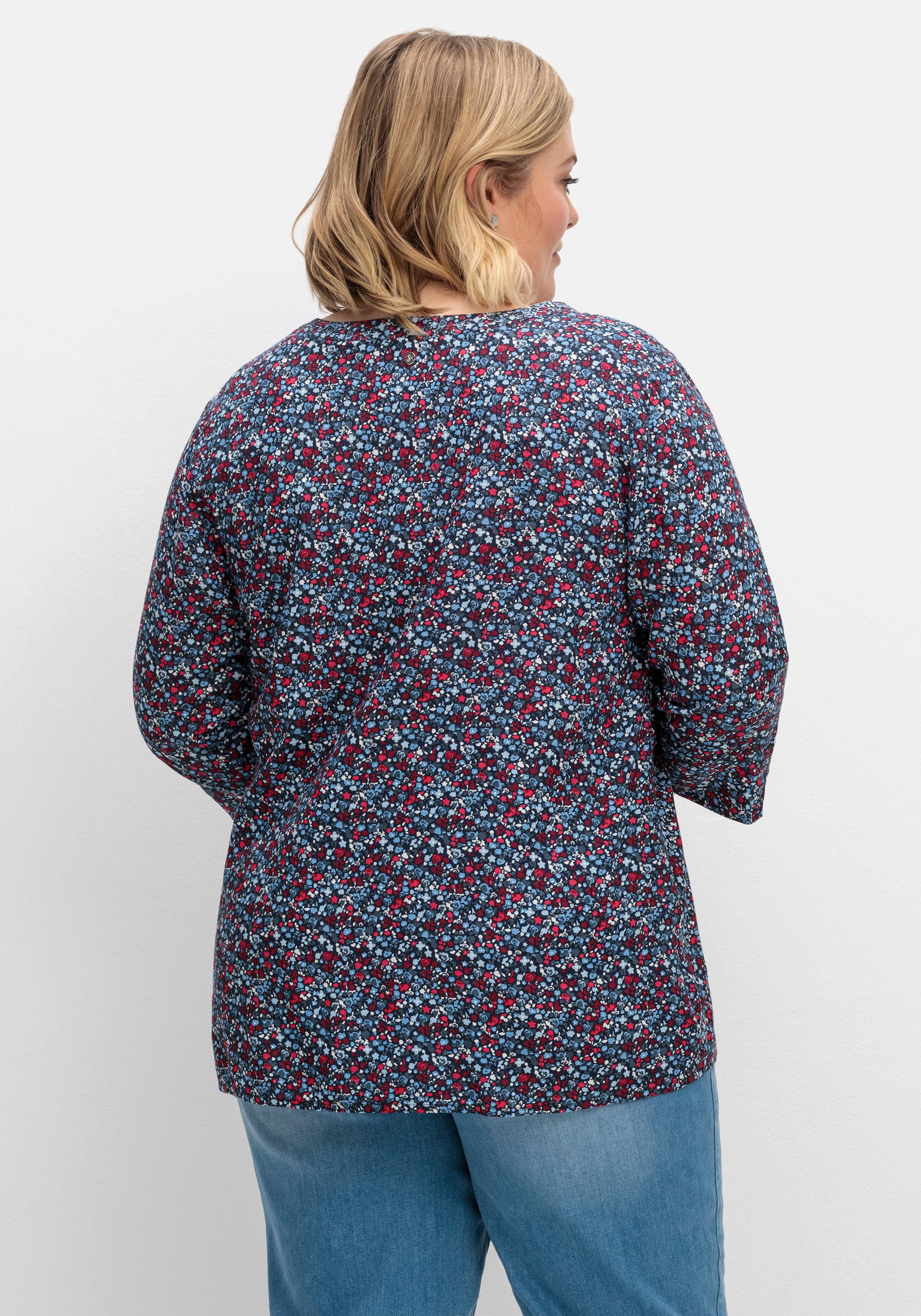 Tunika mit Minimal-Alloverprint