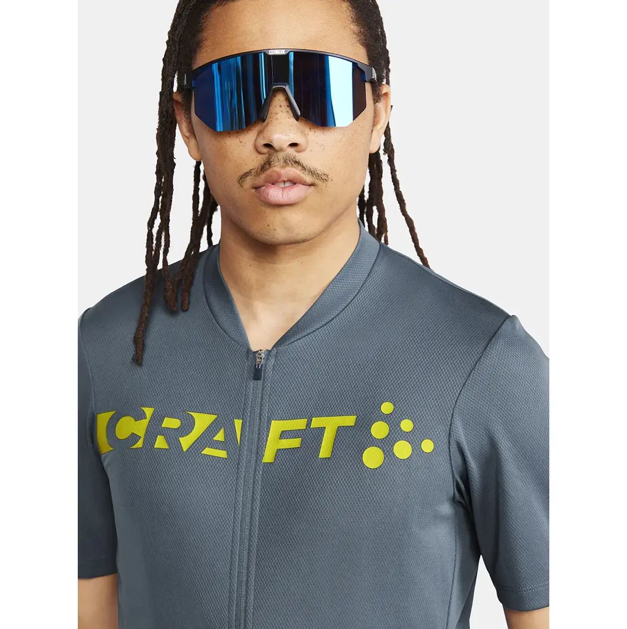 Craft Core Endur Logo Fietsshirt Korte Mouwen Grijs/Groen Heren