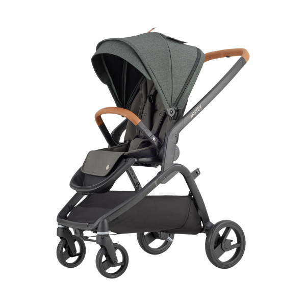 Mutsy Wandelwagen Flow Black Frame - Cognac Grip
