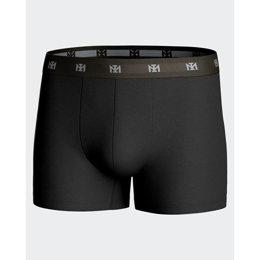 Impetus Retro Cotton Stretch 3-pak Boxershorts, Black, XXL