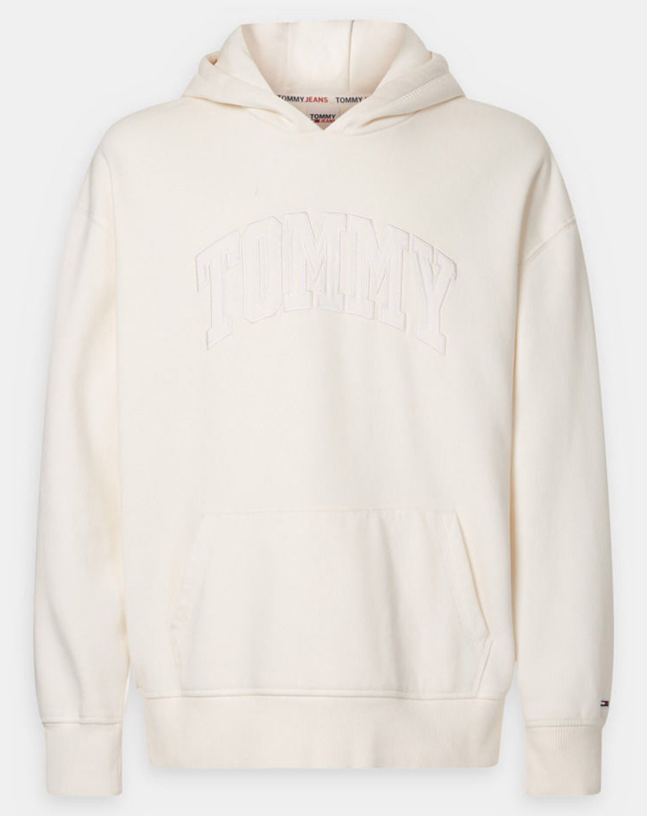 Tommy Jeans Sweat à capuche College écru