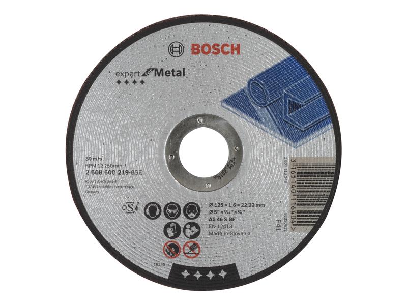 Bosch Professional Trennscheibe gerade Expert for Metal, 12 Expert for Metal 125 x 1.6 x 22.23 mm Trennscheibe gerade für Winkelschleifer