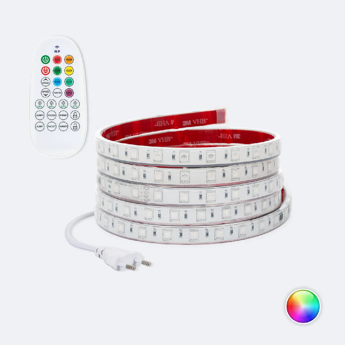 Ledkia Ruban LED RGB 220V - SMD5050
