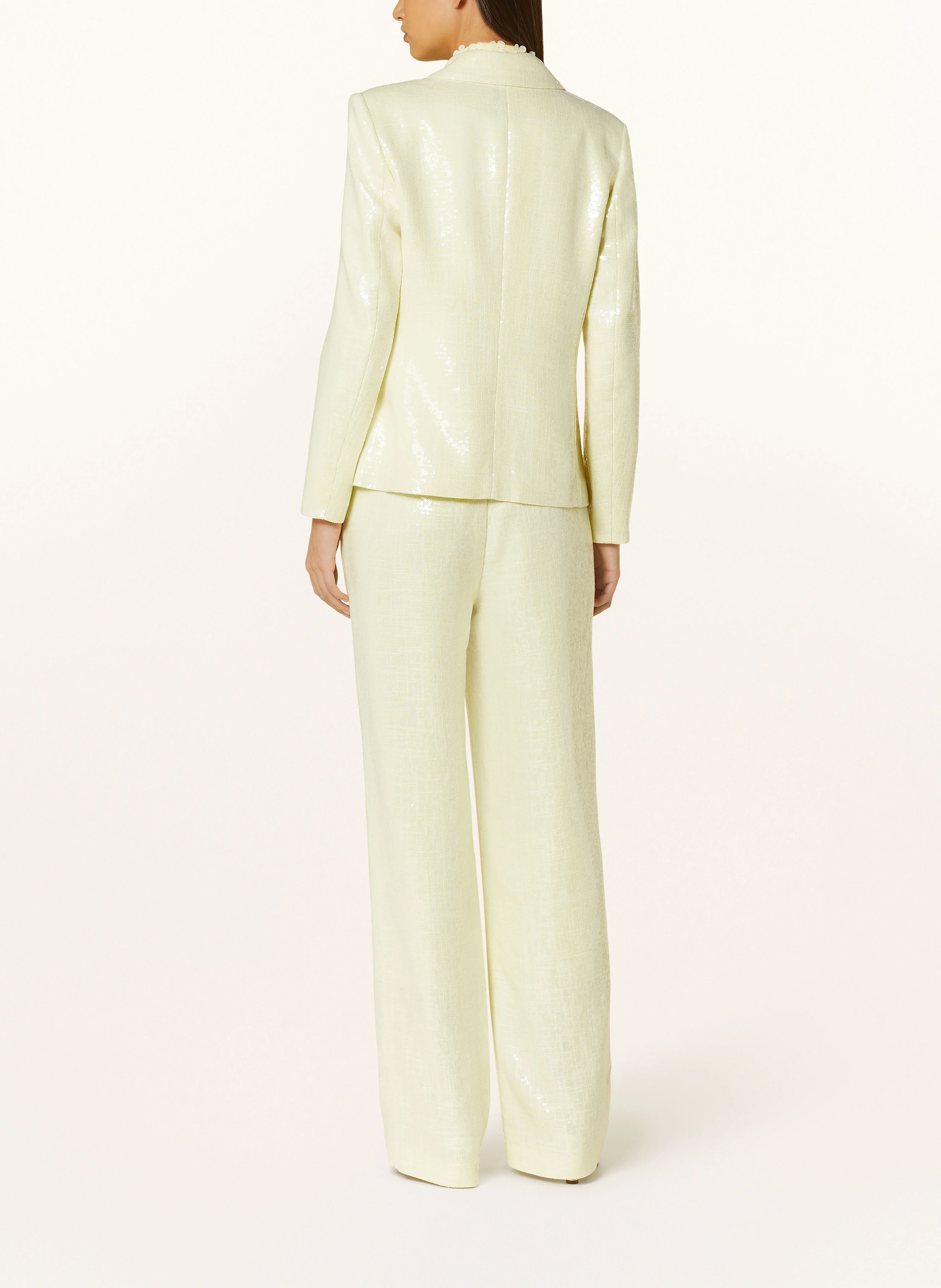 MARC CAIN Blazer mit Leinen und Pailletten