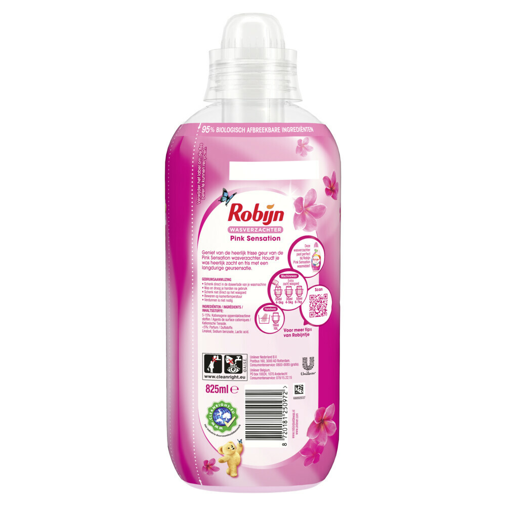 Robijn Wasverzachter Pink Sensation 33 Wasbeurten825 ml