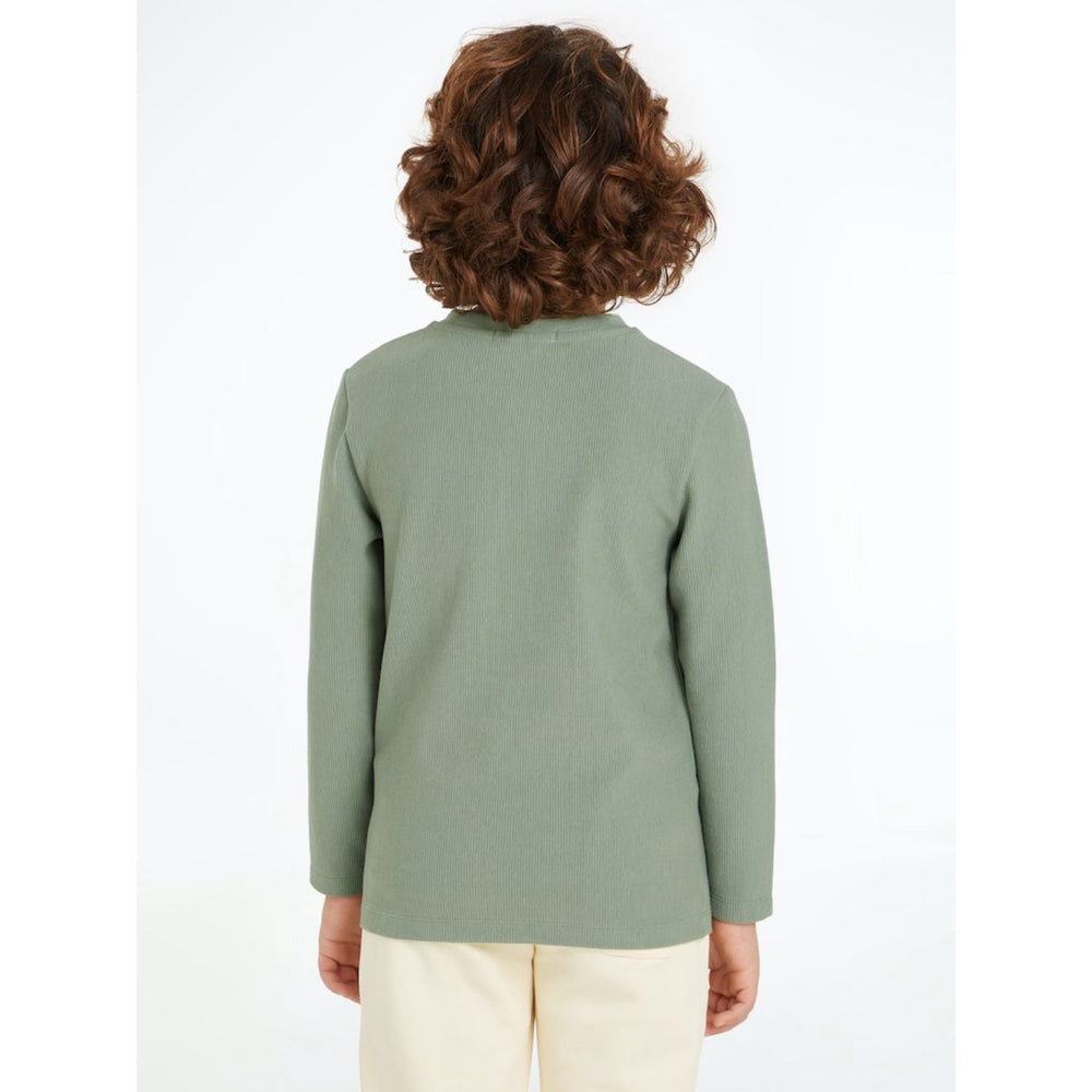 Køb Calvin Klein Meteor Green Ottoman Mono Lwk Bluse
